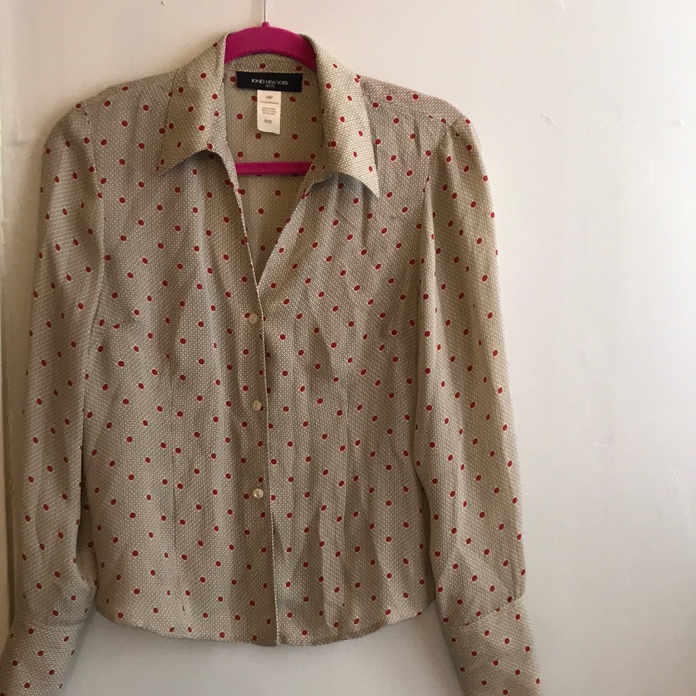 Jones New York Patterned Blouse